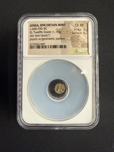 Moneta greca ionia - moneta,